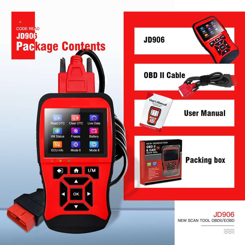 OBD Car Engine Fault Detector ELM327 Car Code Reader Card(JD906)