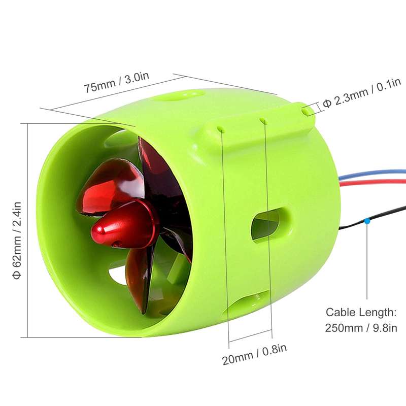 12-24V Ship Model Underwater Propeller Underwater Robot ROV Waterproof Brushless Motor(CW)