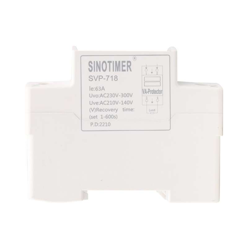 SINOTIMER SVP-718 63A Adjustable Self-resetting Intelligent Over-voltage and Under-voltage Protecto