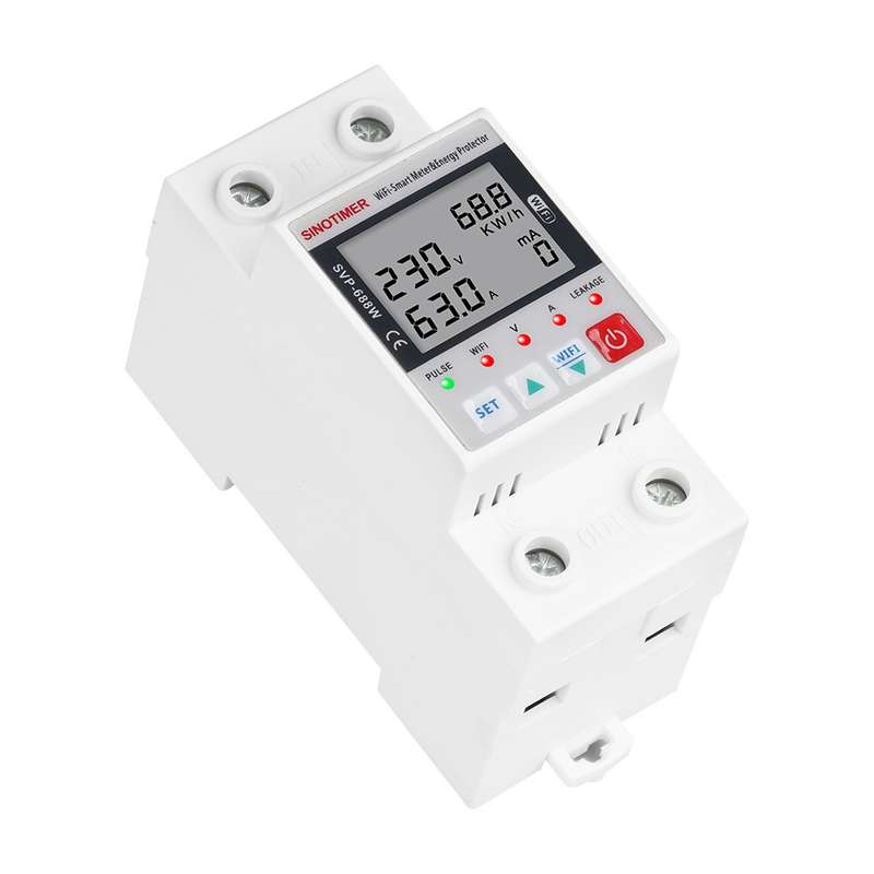 SINOTIMER SVP-688W TUYA APP WiFi Smart Circuit Breaker Over Under Voltage Protector