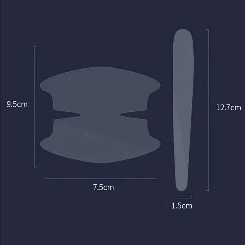Car Door Handle Anti-scratch Protection Transparent Stickers Anti-collision Strips, Specifications: