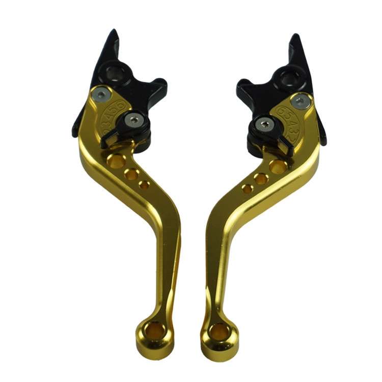 1pair Motorcycle CNC Six Speed Dual Disc Brake Handlebar Cowl Adjustable Electric Bike Brake Lever(G