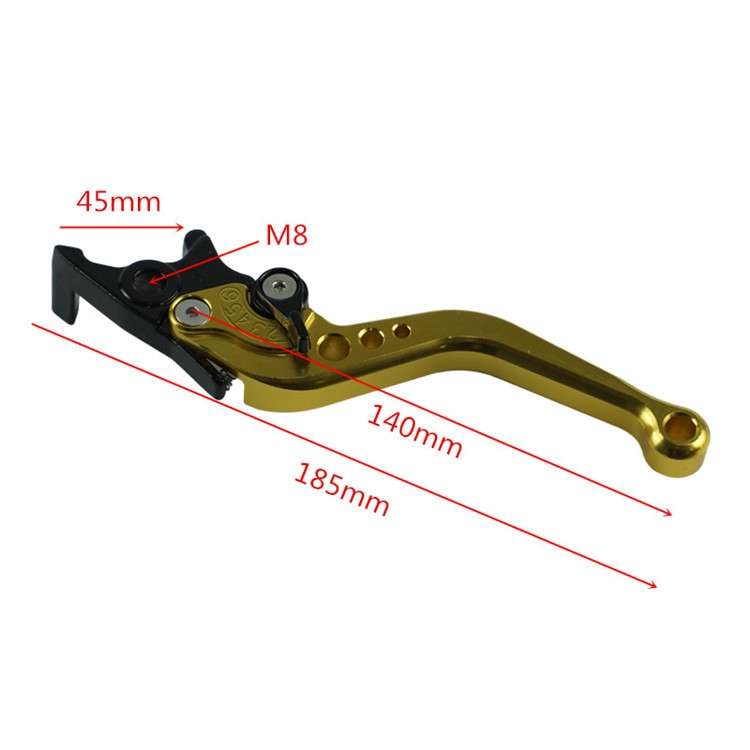 1pair Motorcycle CNC Six Speed Dual Disc Brake Handlebar Cowl Adjustable Electric Bike Brake Lever(G