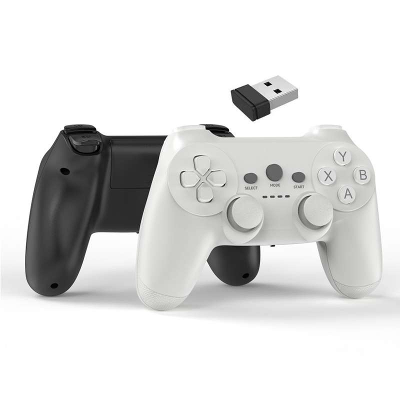 2.4G One-to-two Wireless Game Controller for PC / Android / TV Box(White)