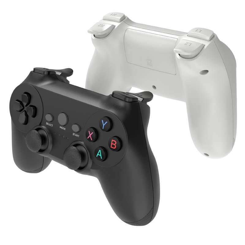 2.4G One-to-two Wireless Game Controller for PC / Android / TV Box(White)
