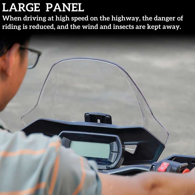 For Can-Am Ryker 600/Ryker 900 Adjustable Front Windshield(Transparent)