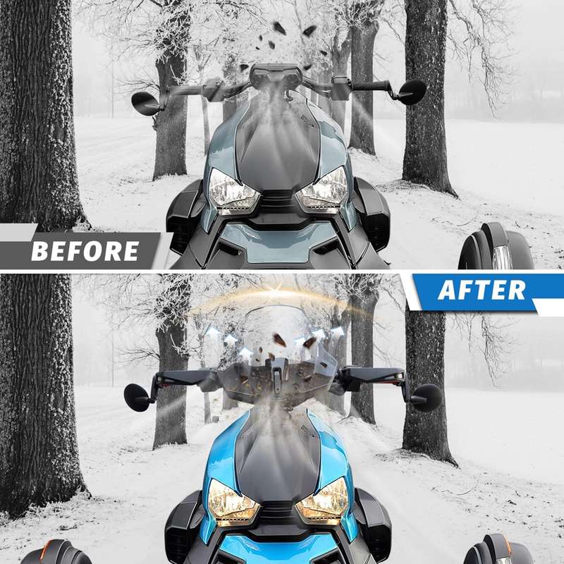 For Can-Am Ryker 600/Ryker 900 Adjustable Front Windshield(Transparent)