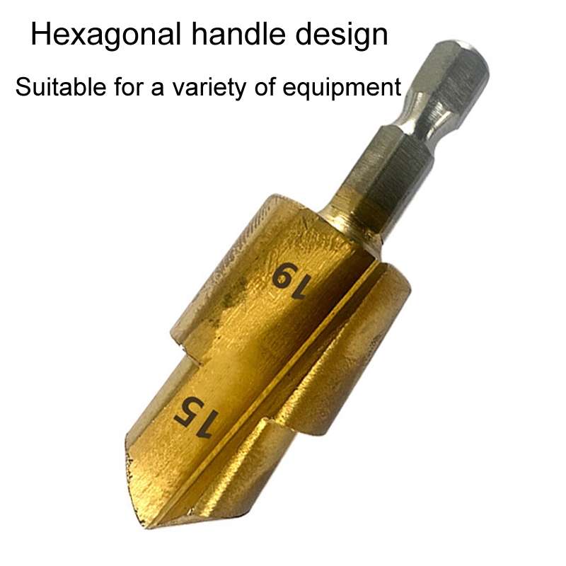 Hexagonal Shank PPR Step Drill Bits Leak Repairing And Connecting Tools, Model: #20