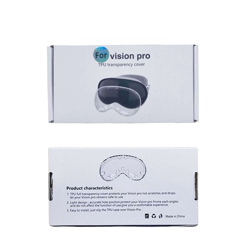 For Apple Vision Pro 4 In 1 Kit Lens Cover Battery Protection Case Accessories, Spec: B Style White