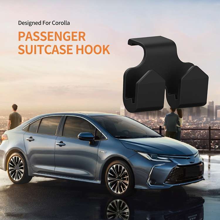 2pcs Car Front Armrest Box Storage Hook For Toyota Corolla Camry Avalon RAV4(Black)