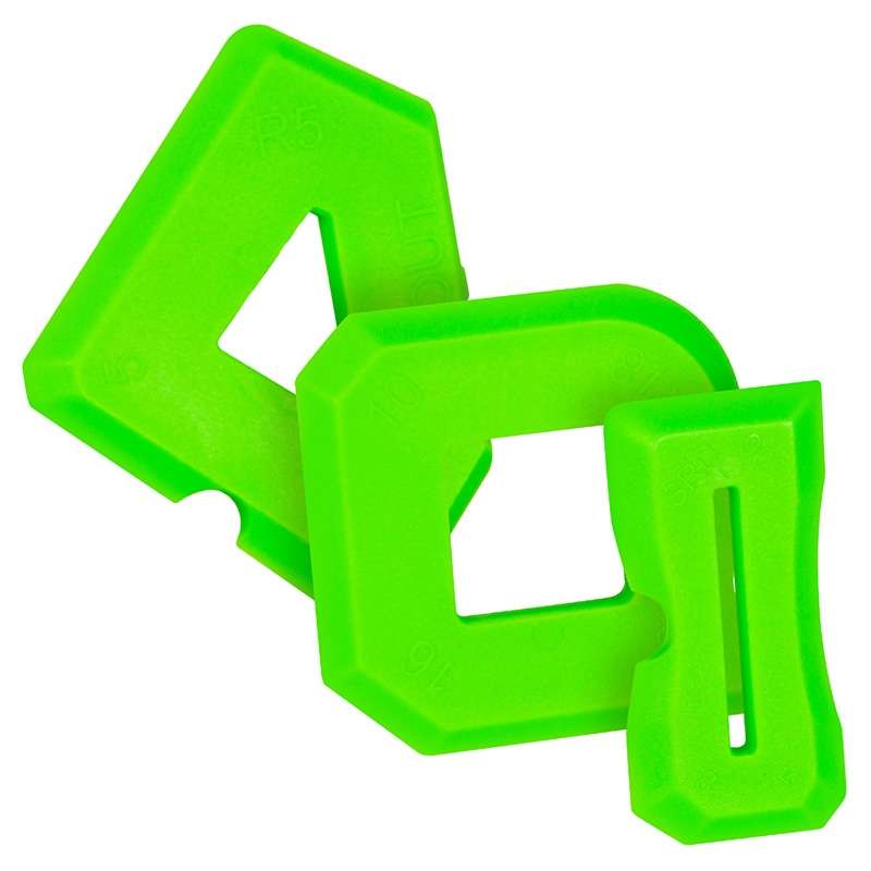 2sets Multifunctional Glue Scraper Silicone Seam Scraper(Green)