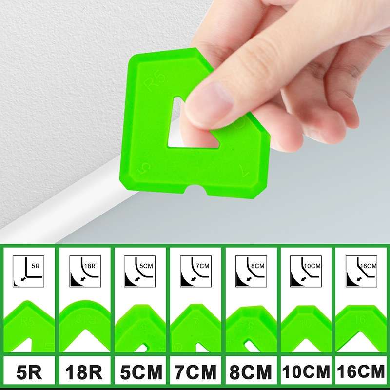 2sets Multifunctional Glue Scraper Silicone Seam Scraper(Green)
