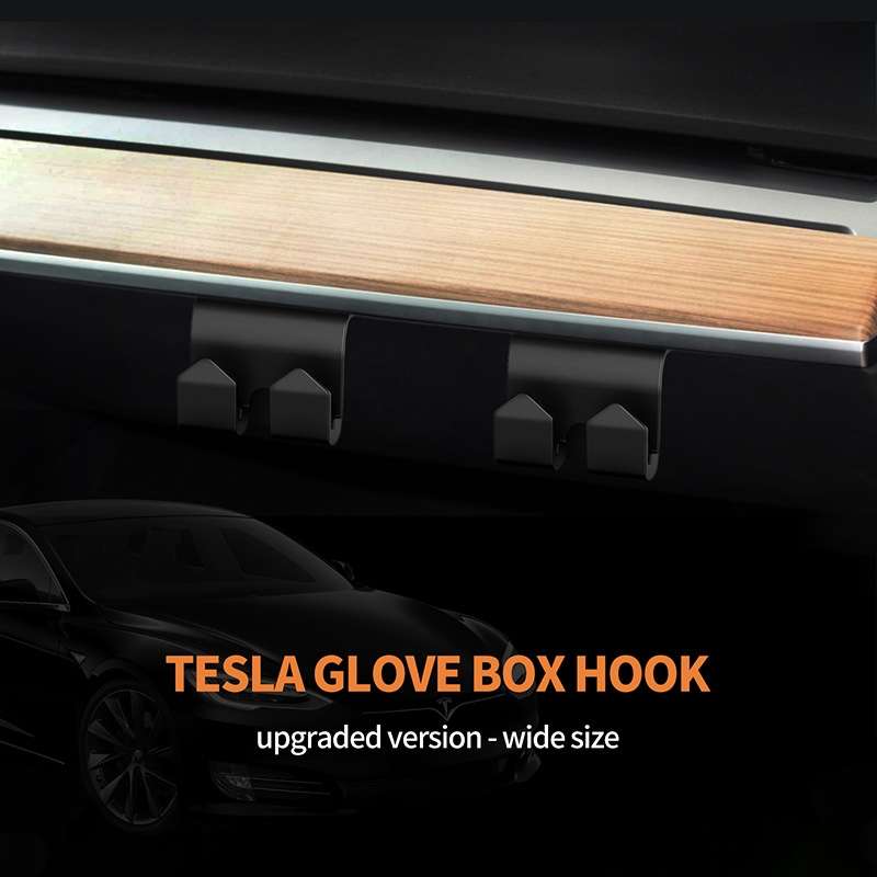 For Tesla Model 3/Y 2024 2pcs Front Seat Storage Box Hook(Wide)