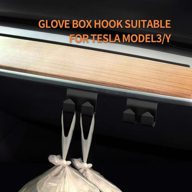 For Tesla Model 3/Y 2024 2pcs Front Seat Storage Box Hook(Wide)