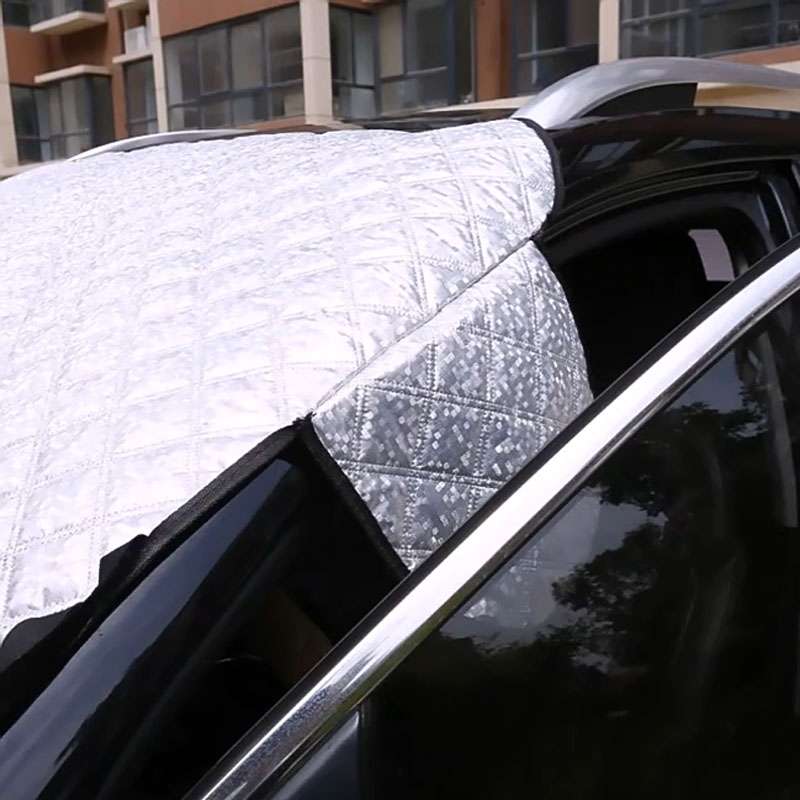 Car Front Windshield Cover Sun Shade Snow Shield Sunscreen Heat Insulation Frostproof Car Coat Half