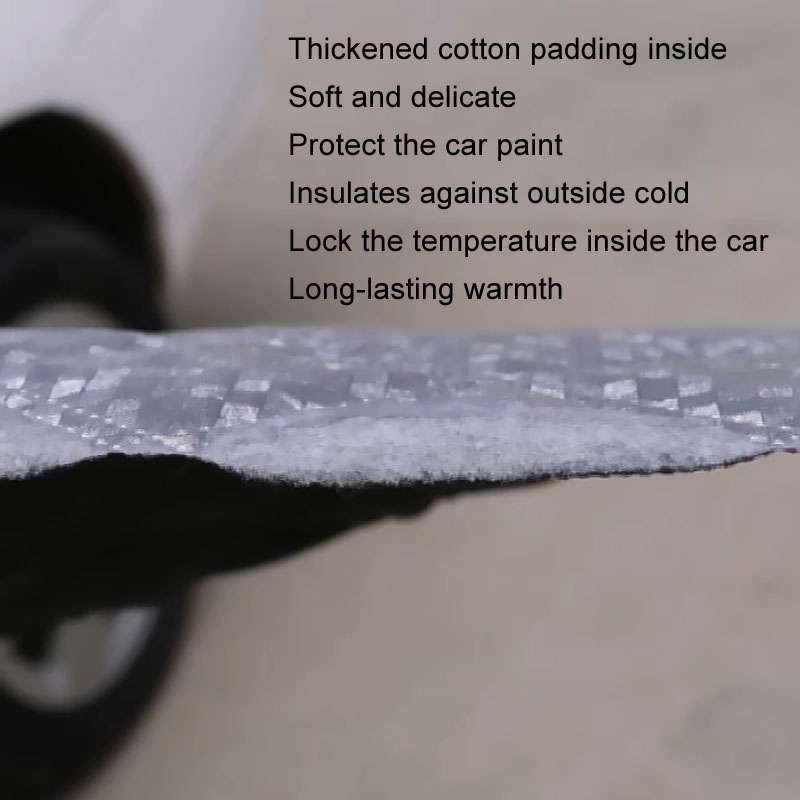 Car Front Windshield Cover Sun Shade Snow Shield Sunscreen Heat Insulation Frostproof Car Coat Half