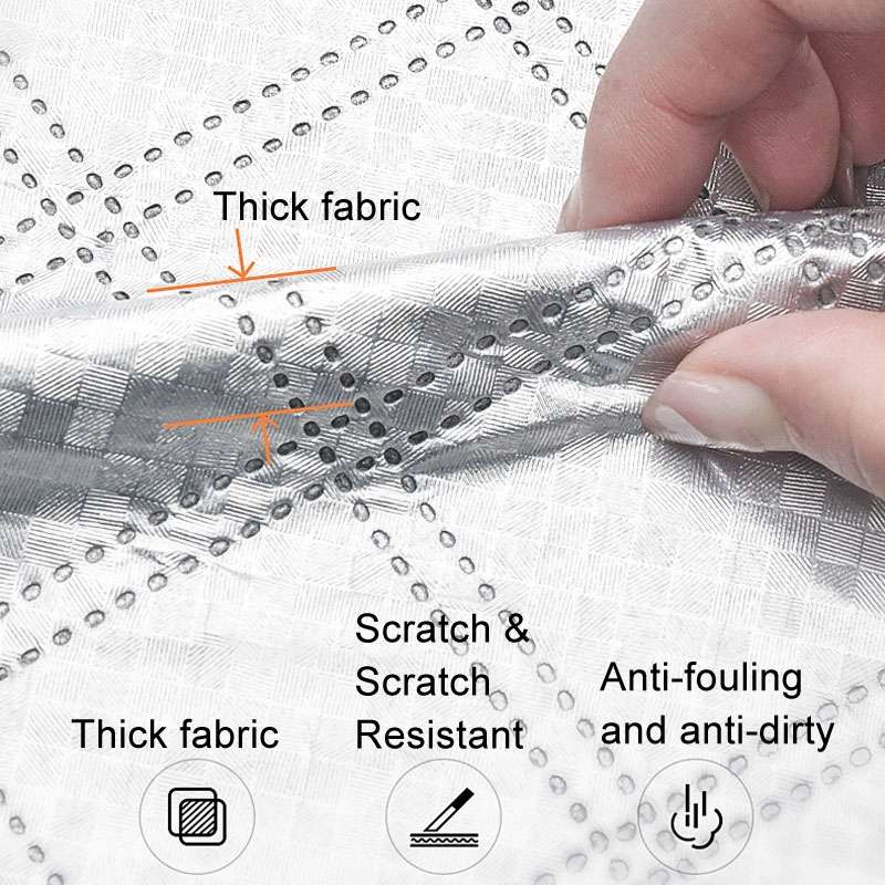 Car Snow Cover Anti-freezing Frost Cover Winter Thickened Car Clothes Blocking Cloth, Style: Hood Fu