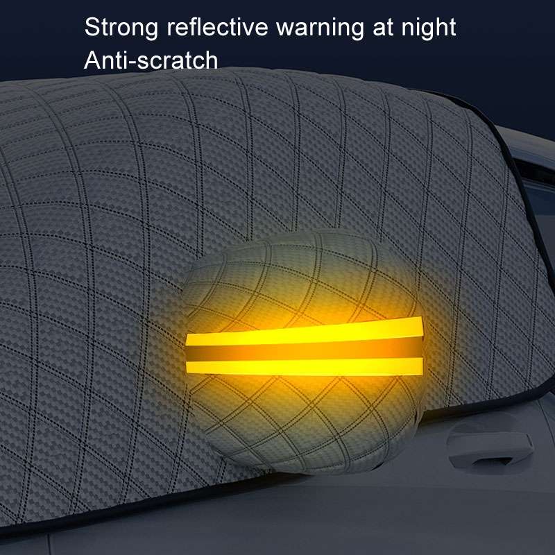 Car Snow Cover Anti-freezing Frost Cover Winter Thickened Car Clothes Blocking Cloth, Style: Hood Fu