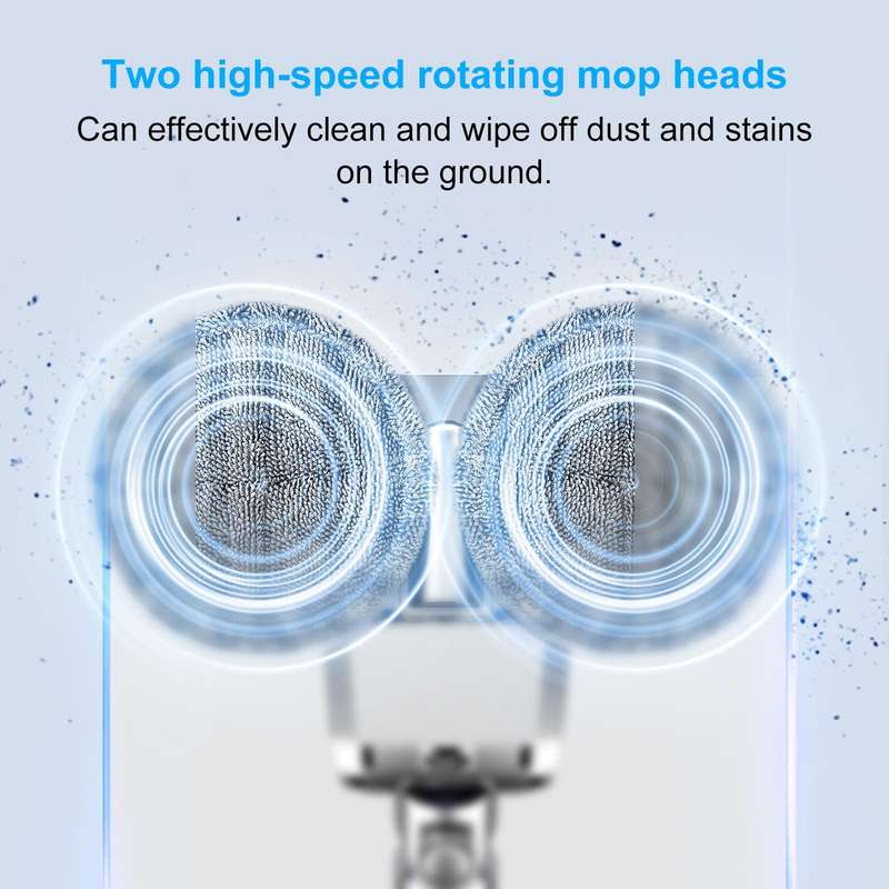 For Dyson V6 / DC62 Vacuum Cleaner Electric Mop Head with Detachable Water Tank and 6 Mop Pads