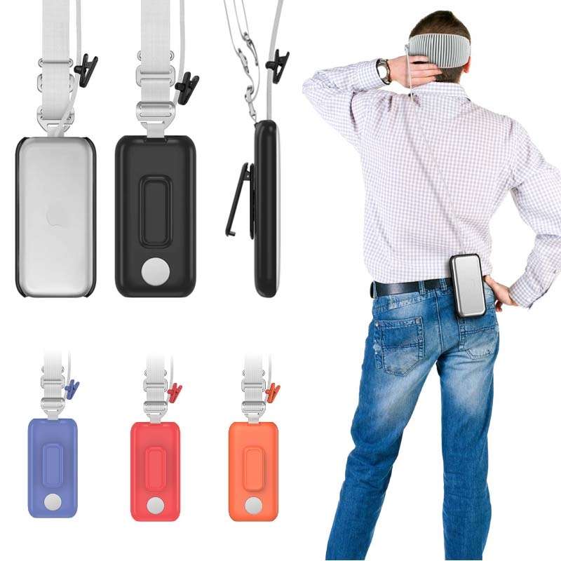 For Apple Vision Pro Battery PC Case Holder With Belt Clip And Shoulder Strap VR Headset Accessory(B
