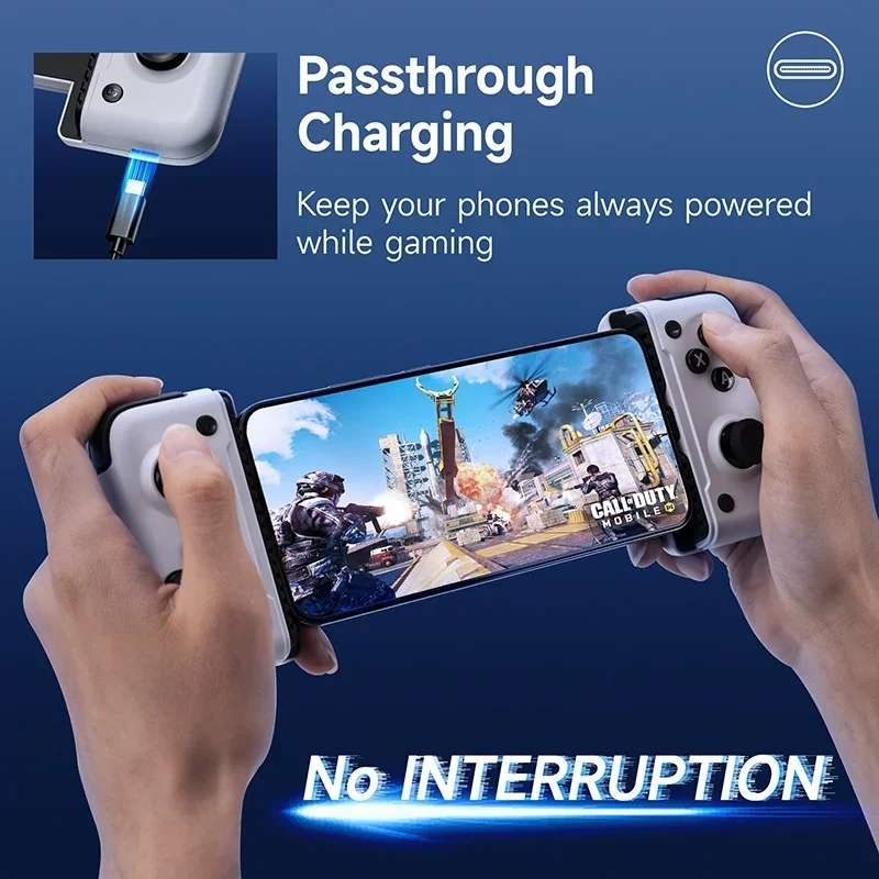 EasySMX M05 Mobile Gaming Controller For Type-C Mobile Phones And IPhone 15 Series With Hall Tr