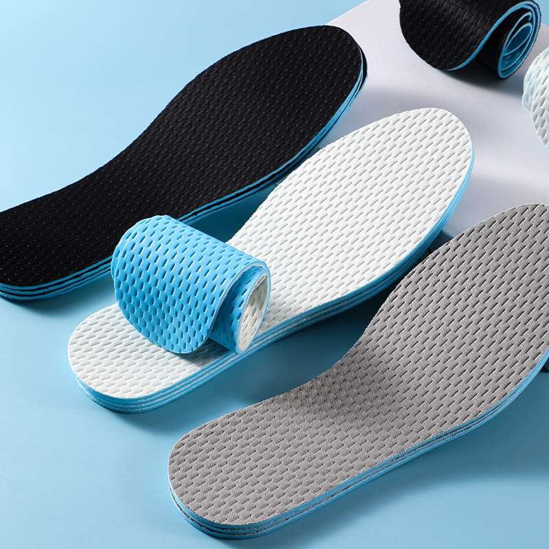 1pair Summer Thin Anti-Odor Sweat Insole Unisex Breathable Soft Shoes Insoles, Size: 43-44(Beig