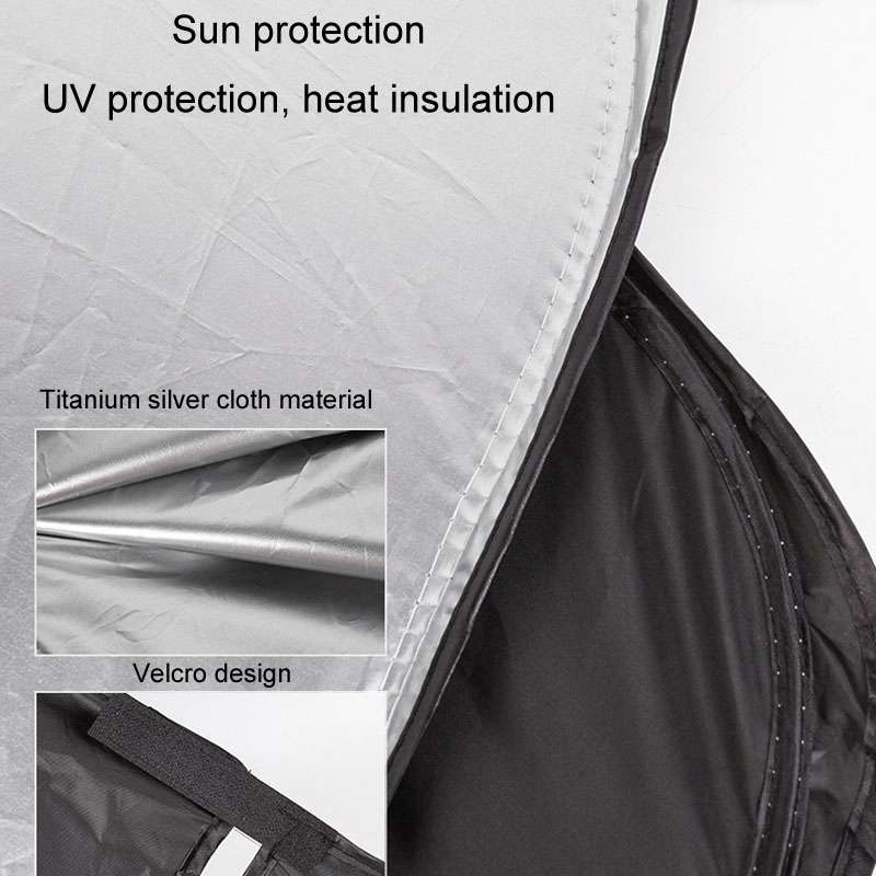 Car Sunshade Summer Front Windshield Sunscreen Heat Insulation Folding Car Sunshade Curtain(145x70cm
