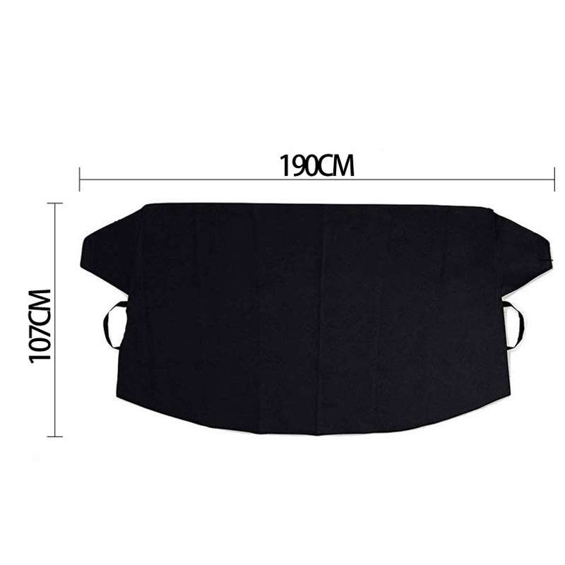 Automobile Silver Coated Cloth Sunshade Snow Shield, Style: Front Rubber Band