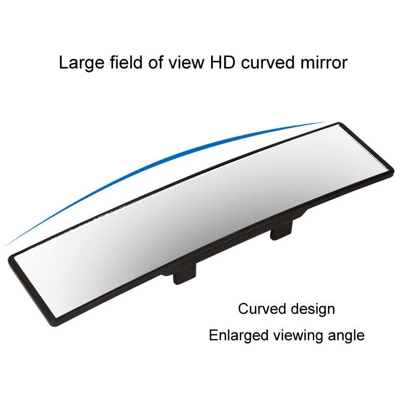 Car Rearview Mirror Snap-on HD Anti-fog Anti-dazzle Wide Angle Curved Mirror, Size: 28.5x7cm