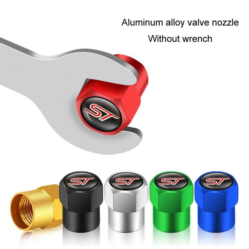 4pcs /Set Car Valve Cap Motorcycle Tire Decoration, Color: Blue