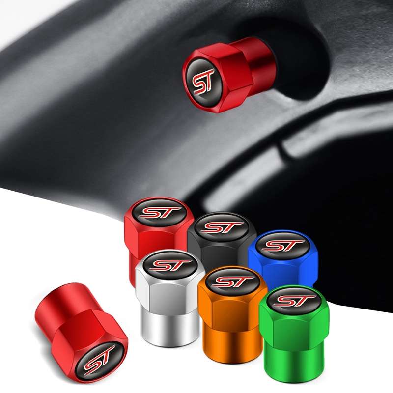 4pcs /Set Car Valve Cap Motorcycle Tire Decoration, Color: Blue