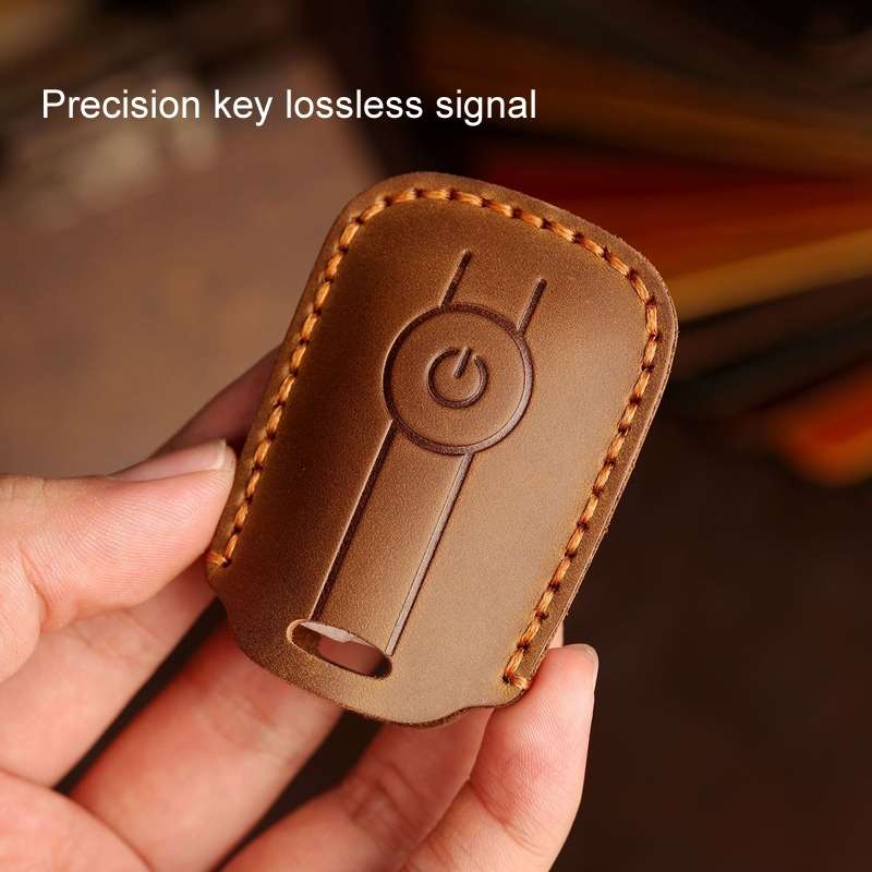 For YAMAHA NMAX155/XMAX300/Aerox/Jauns Hallmo Motorcycle Key Cover, Color: 2 Key Brown Not Hollowed