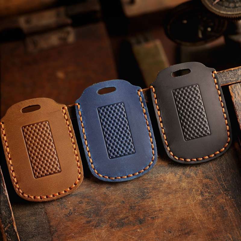 For YAMAHA NMAX155/XMAX300/Aerox/Jauns Hallmo Motorcycle Key Cover, Color: 2 Key Brown Not Hollowed