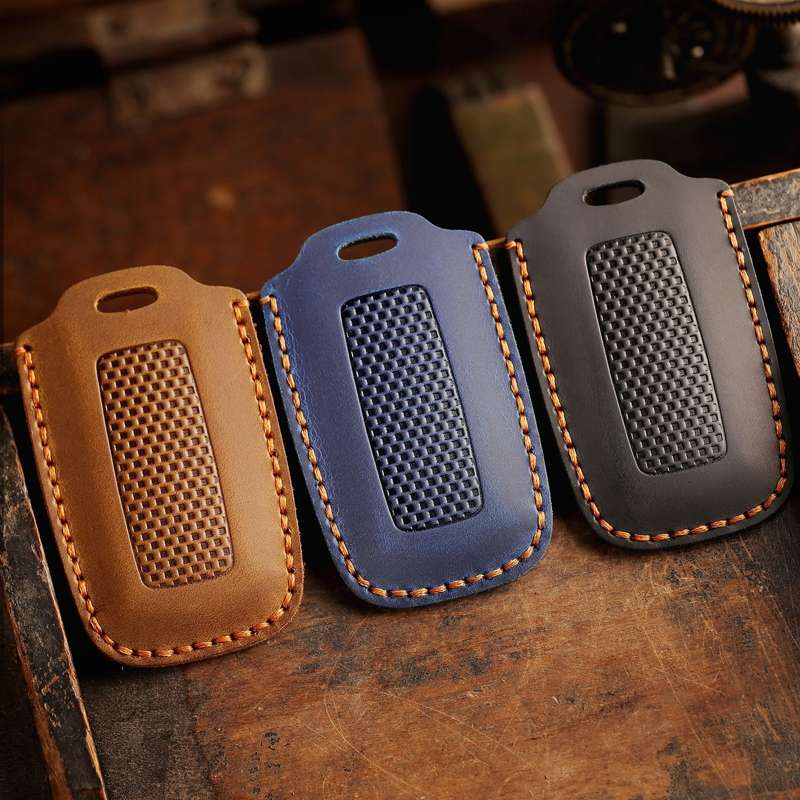 For Honda NS125LA/Lead125/PCX160/Forza 350 Hallmo Motorcycle Key Case, Color: 3 Keys Blue
