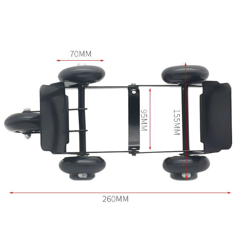 Motorcycle Moving Trailer Device Flat Tire Booster Emergency Electric Vehicle Tractor, Color: Silver