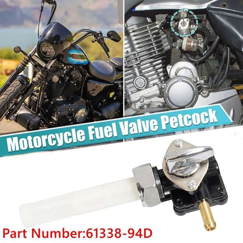 For Harley FLST FXST FLT 1995-2001 61338-94D 22mm Fuel Valve Petcock With Male Thread