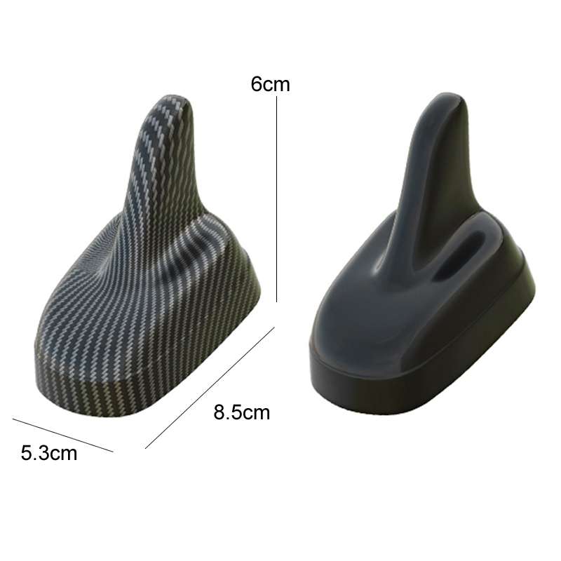 Car Decoration Shark Fin Modified Antenna Roof Tail Wing, Specification: Black Carbon Pattern