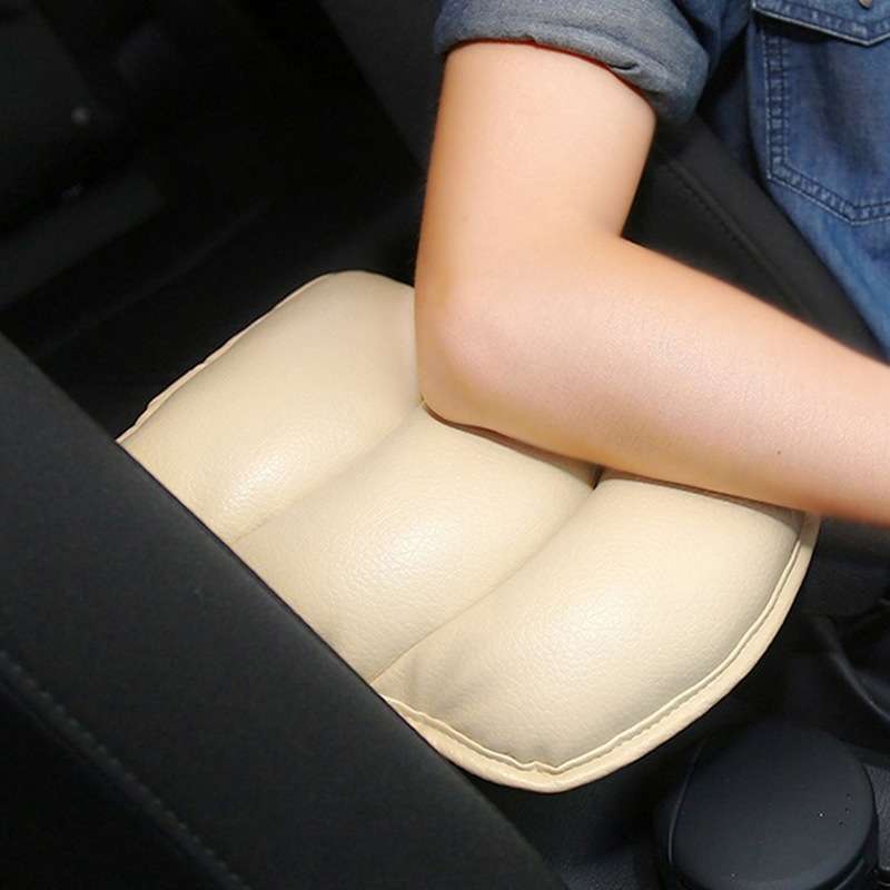 Car Armrest Heightening Pad PU Leather Interior(Random Color Delivery)