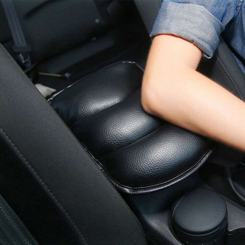 Car Armrest Heightening Pad PU Leather Interior(Random Color Delivery)