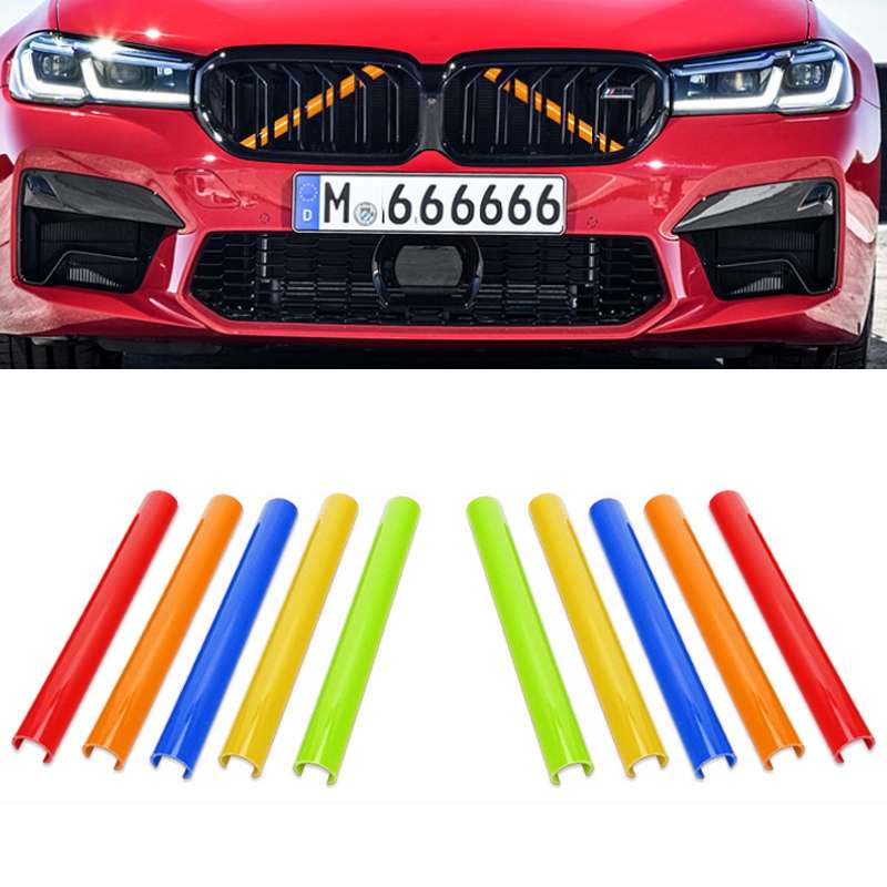 For BMW Bumper Color Change Silicone Decorative Strip, Color: Yellow A