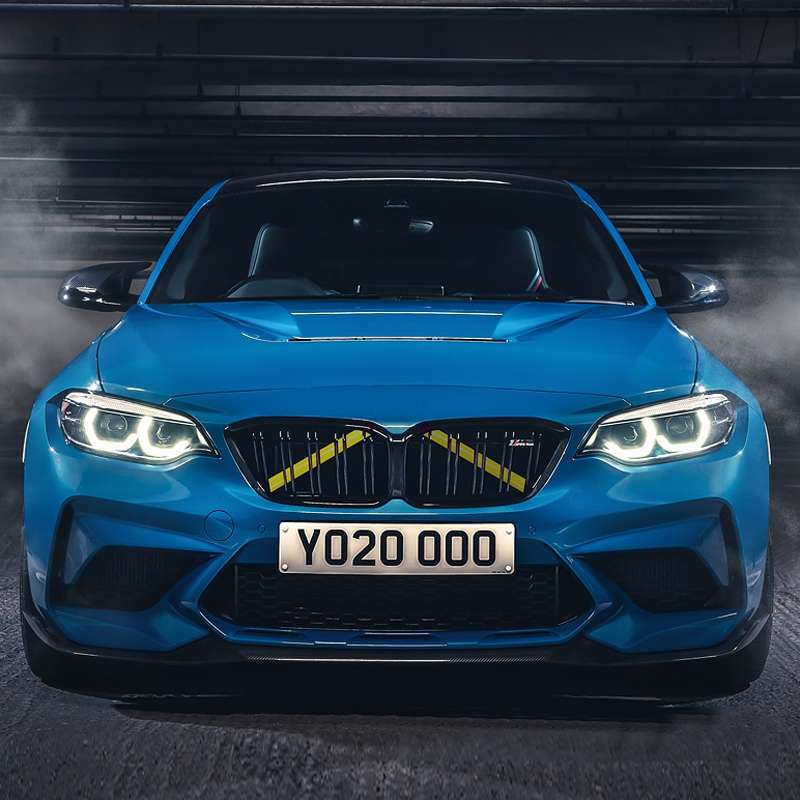 For BMW Bumper Color Change Silicone Decorative Strip, Color: Yellow A