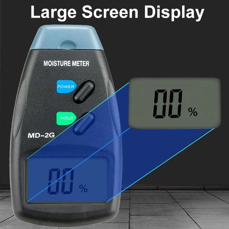 MD-2G 2 Pin LCD Screen Digital Display Wood Moisture and Humidity Detector