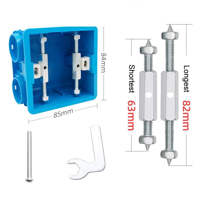 Type 86 10pcs Universal Wire Concealed Box Repairer Switch Socket Base Box Repair Support Rod Fixing