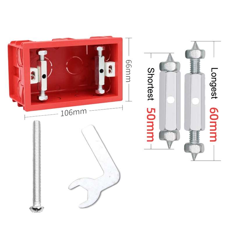Type 118 10pcs Universal Wire Concealed Box Repairer Switch Socket Base Box Repair Support Rod Fixin