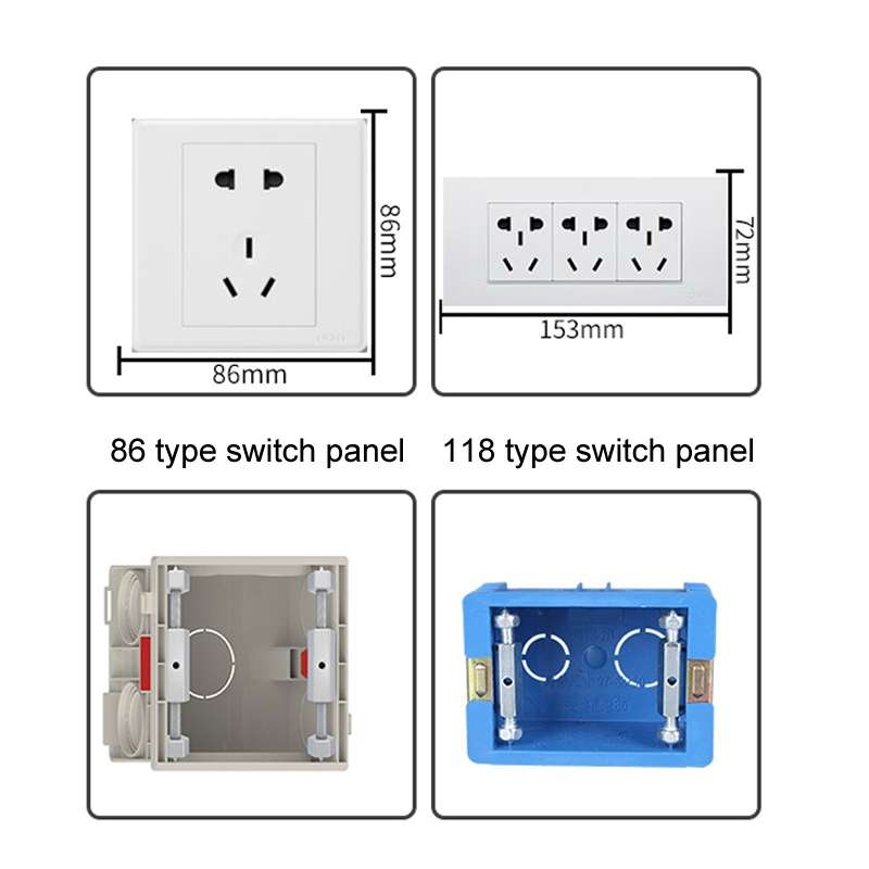 Type 118 10pcs Universal Wire Concealed Box Repairer Switch Socket Base Box Repair Support Rod Fixin