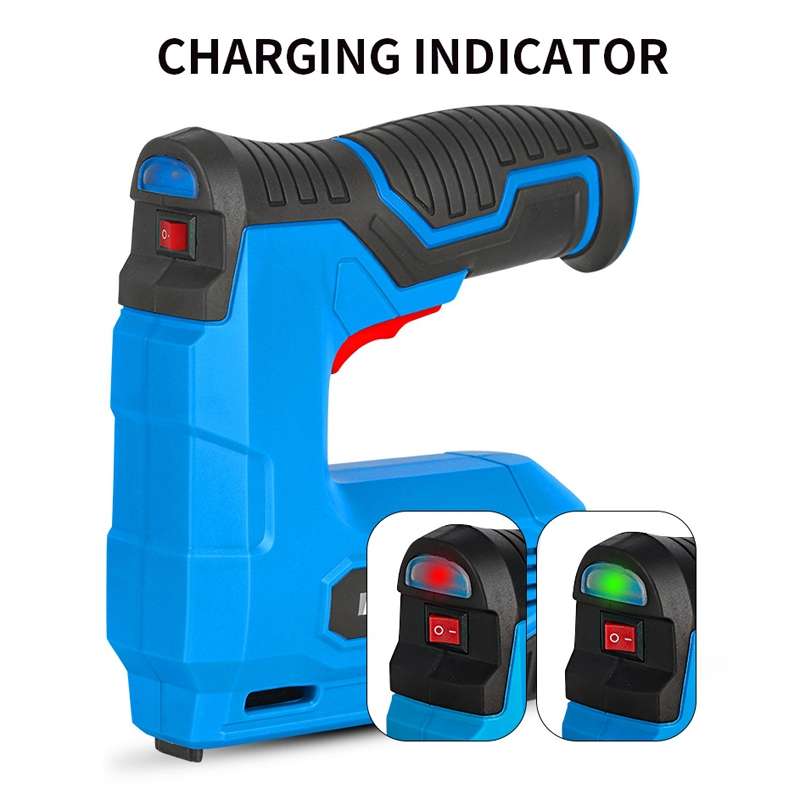 MOYI Home Portable Wireless Electric Nail Woodworking Tools(Blue)