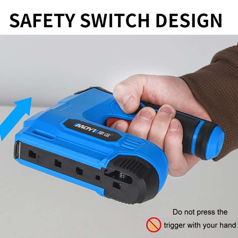 MOYI Home Portable Wireless Electric Nail Woodworking Tools(Blue)