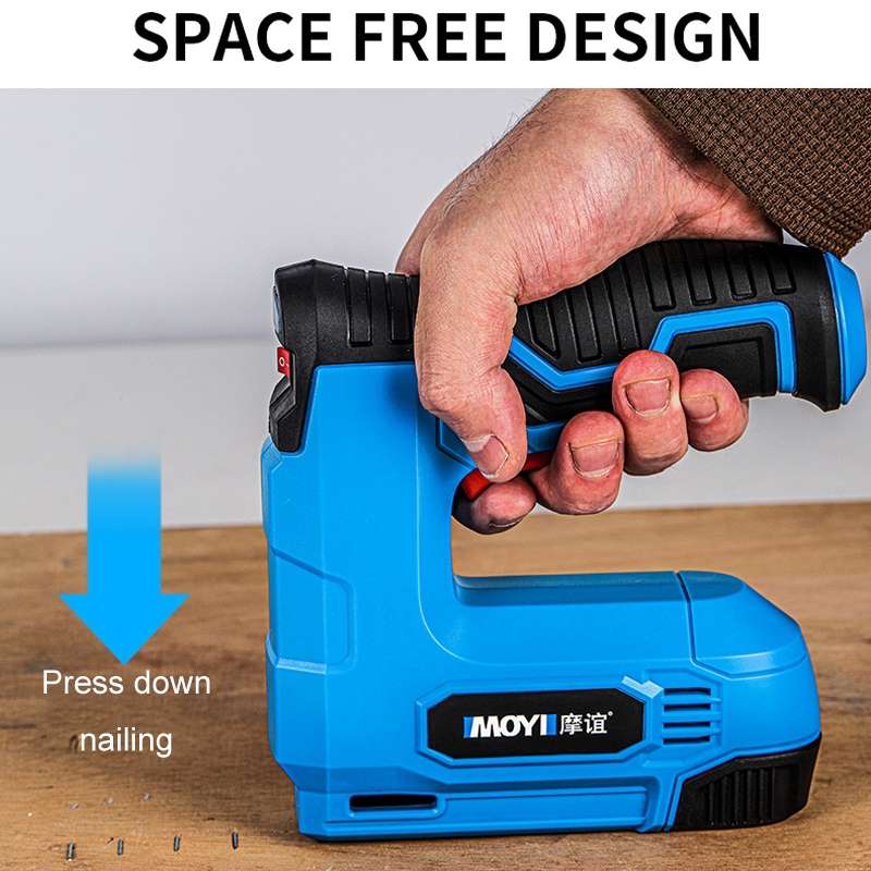 MOYI Home Portable Wireless Electric Nail Woodworking Tools(Blue)