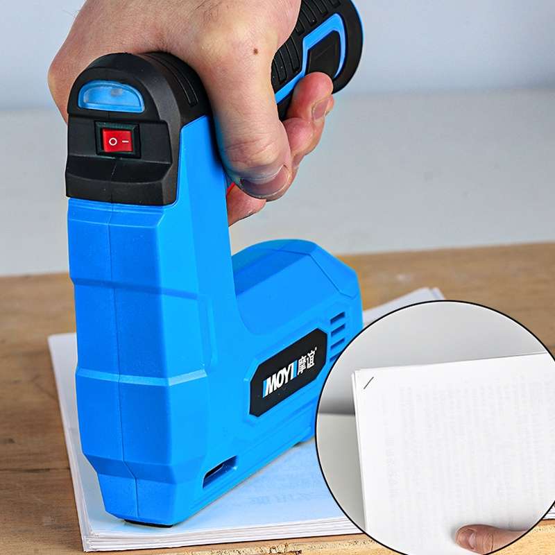 MOYI Home Portable Wireless Electric Nail Woodworking Tools(Blue)