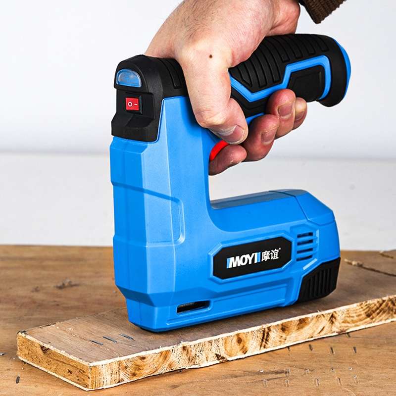 MOYI Home Portable Wireless Electric Nail Woodworking Tools(Blue)